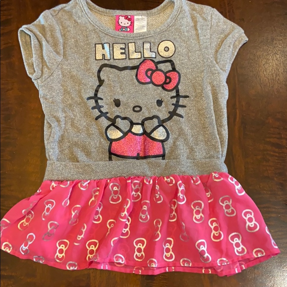 Sanrio Hello Kitty Short Sleeve Shirt Ruffle Hem
